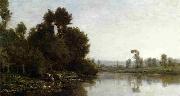 Charles-Francois Daubigny The Banks of River oil on canvas
